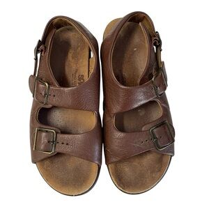 SAS Relaxed Walking Sandal Brown Size 8.5